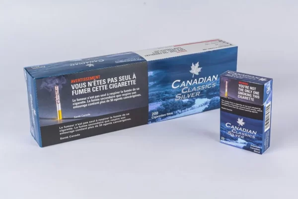 Buy Canadian Classics Silver Cigarettes Pack and Carton Online in Canada Express Cigs