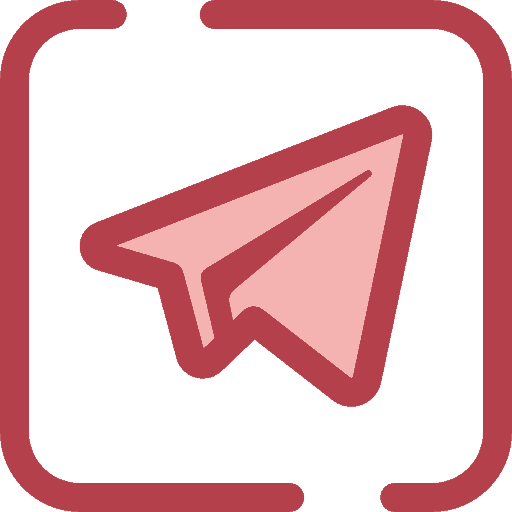 Telegram icon red
