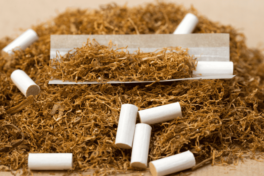 Production process of native cigarettes